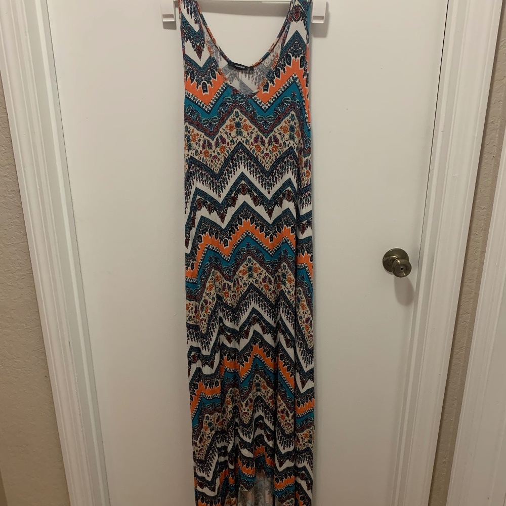 Annabelle Large-Sized Long Pattern Dress